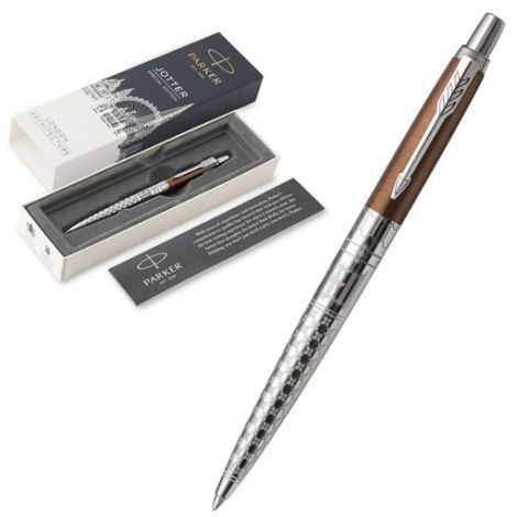 Długopis Automatyczny Parker Jotter CT BP GB Brązowo-srebrny - 2